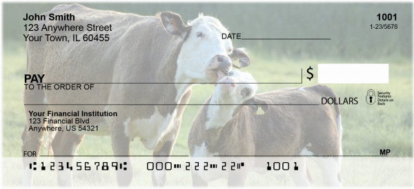 With Baby Calves Personal Checks