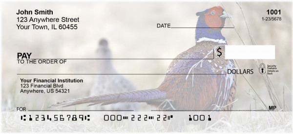 Pheasants In Winter Personal Checks