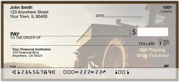 Still Playing With Tractors Personal Checks