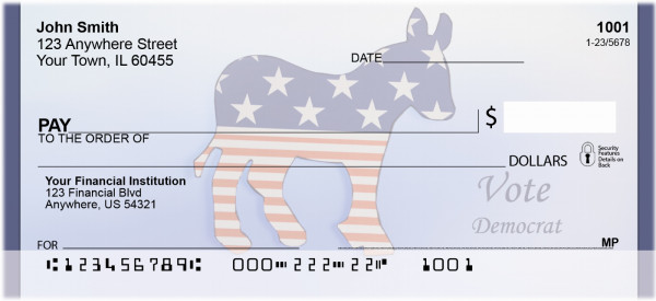 Vote Democrat Personal Checks