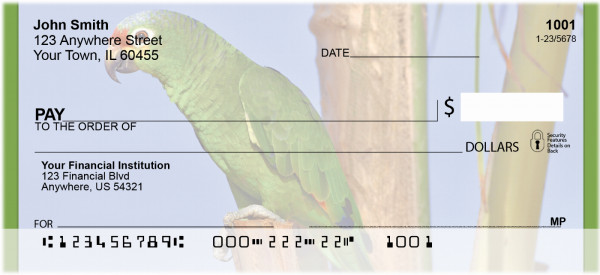 Perky Parrots Personal Checks