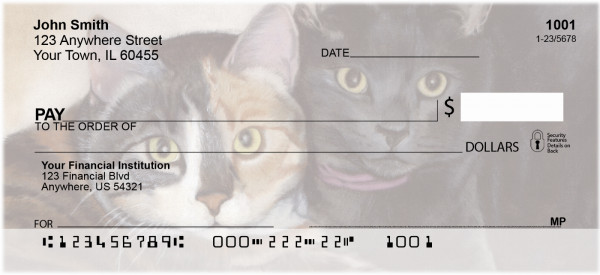 Affectionate Cats Personal Checks | BBA-72