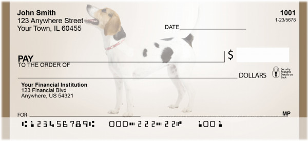 English Foxhound Personal Checks | BBA-95