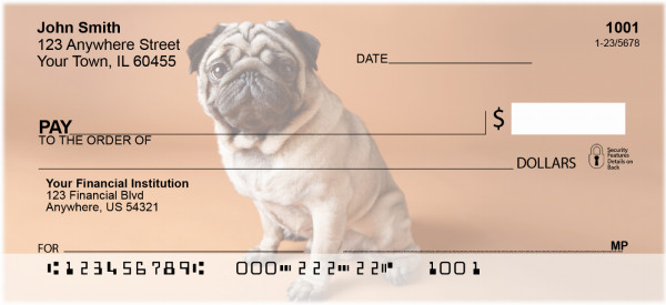 Pug Puppies Personal Checks | BBB-21