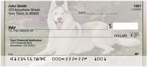 Siberian Husky Personal Checks