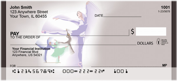 I Love Ballet Personal Checks