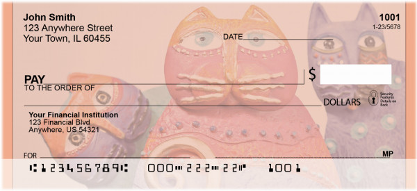 Artistic Cats Personal Checks | BBD-84