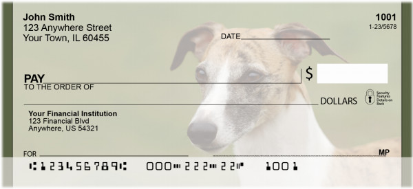 Greyhound Glances Personal Checks