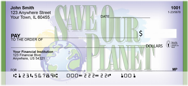 Save Our Planet Personal Checks | BBF-10