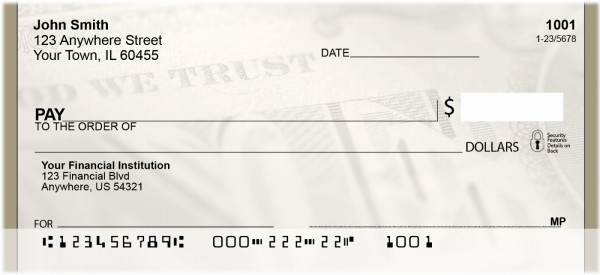 In God We Trust Personal Checks