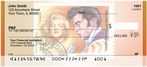 Elvis And Marilyn Stamp Personal Checks | BBF-87