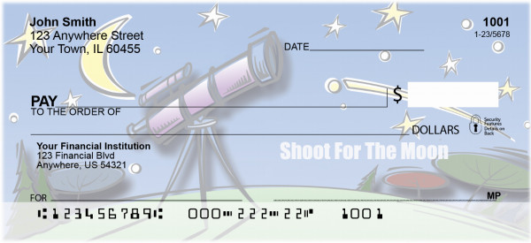Shoot For The Moon Personal Checks