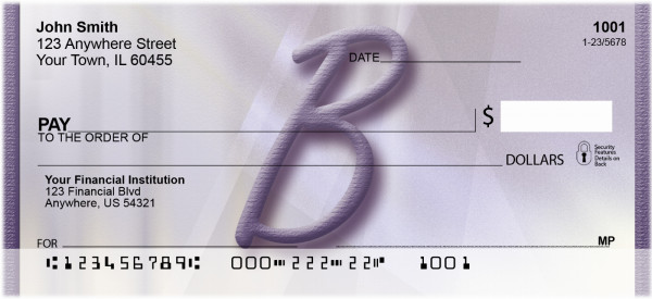 Prosperous Purple Monogram - B | BBI-66