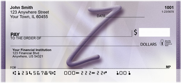 Prosperous Purple Monogram - Z | BBI-90