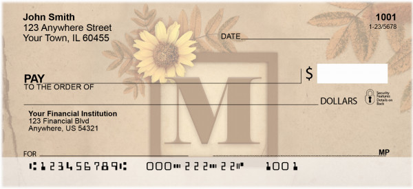 Sunflowers Monogram - M | BBJ-56