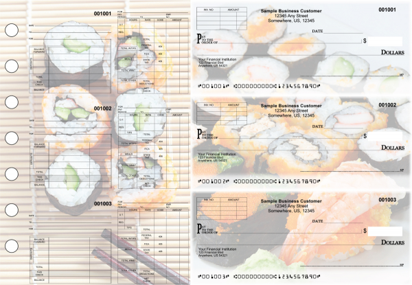 Japanese Cuisine Multipurpose Invoice Payroll Designer Business Checks