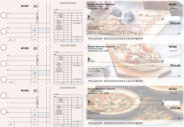 Pizza Disbursement Payroll Designer Business Checks