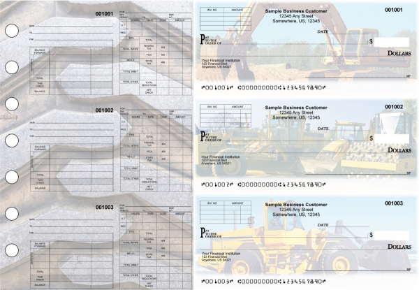 Construction Multipurpose Invoice Payroll Designer Business Checks