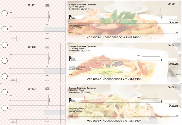 Italian Cuisine Standard Disbursement Designer Business Checks