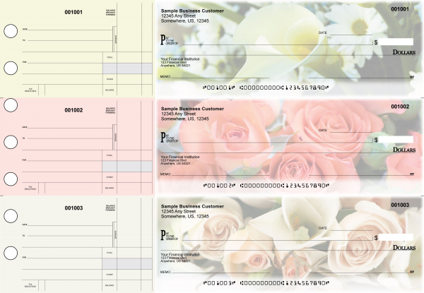 Florist Standard Disbursement Designer Business Checks