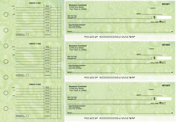 Leaf Accounts Payable Designer Business Checks | BU3-CDS19-DED