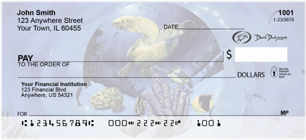 Turtles Personal Checks by David Dunleavy