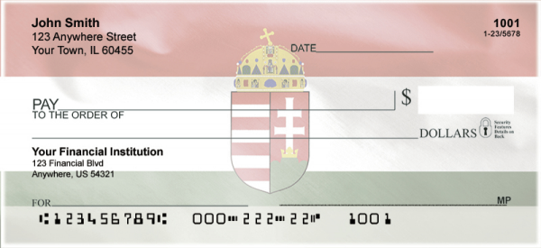 Hungarian Flag Personal Checks | FLA-01