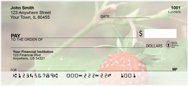 Bloomin&#039; Strawberries Personal Checks