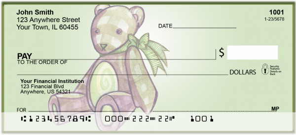 Designer Teddy Bears Personal Checks
