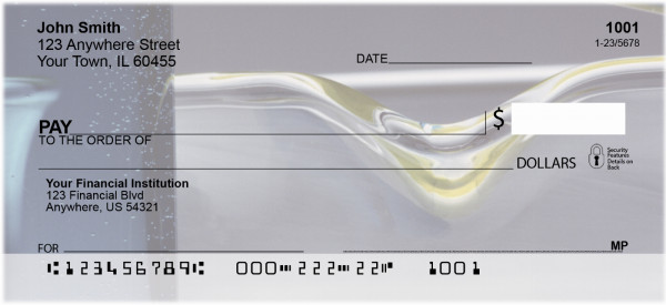 Melted Glass Personal Checks