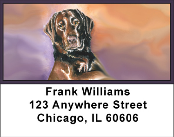 Labs In Watercolor Address Labels