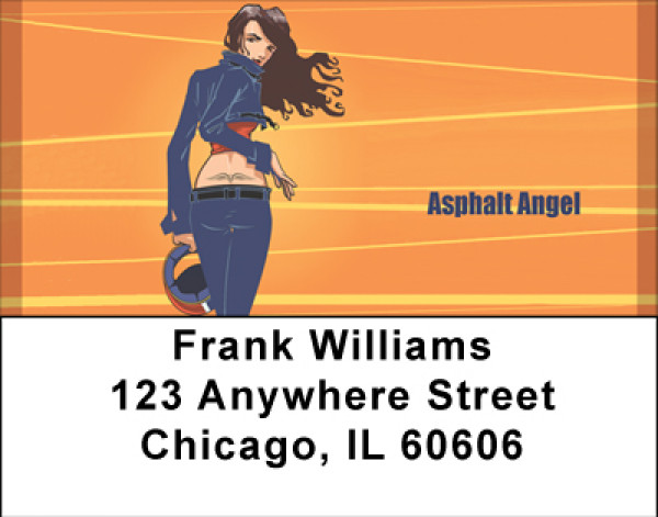 Asphalt Angel Address Labels | LBBBC-14