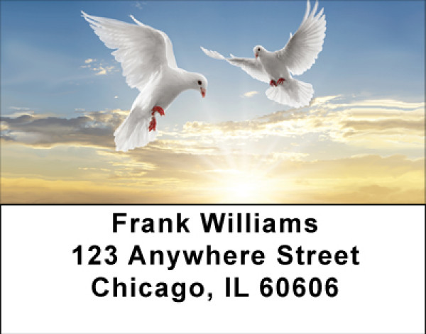 On The Wings Of A Dove Address Labels | LBBBC-59