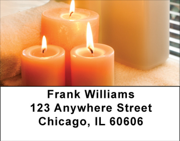 Candlelight Spa Address Labels | LBBBE-94