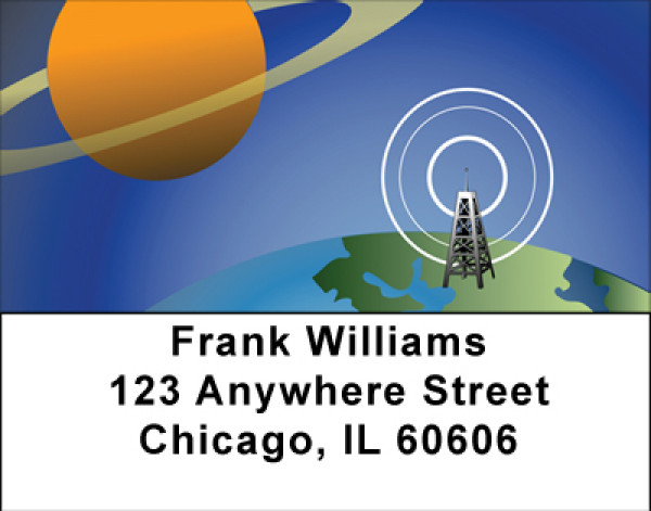Space Communications Address Labels | LBBBE-96