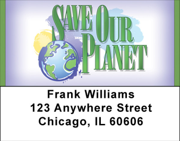 Save Our Planet Address Labels | LBBBF-10