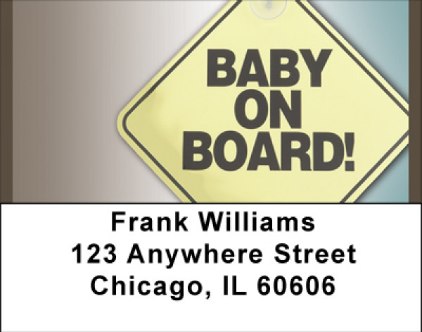 Baby On Board Address Labels | LBBBH-86