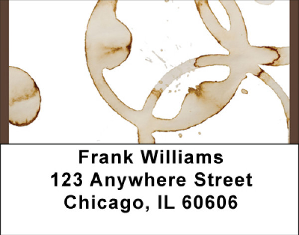 Coffee Stains Address Labels