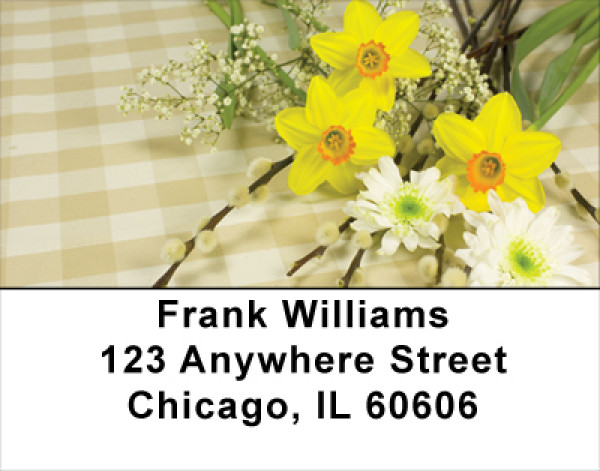 Daffodils Address Labels | LBFLO-12