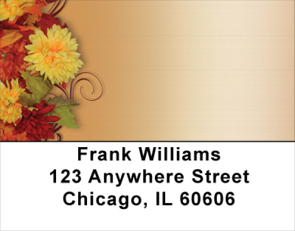 Fall Mums In Bloom Address Labels