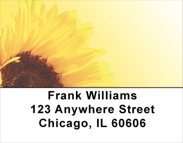 Sunny Sunflowers Address Labels
