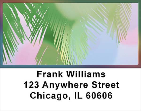 Festive Palms Address Labels | LBGEP-19