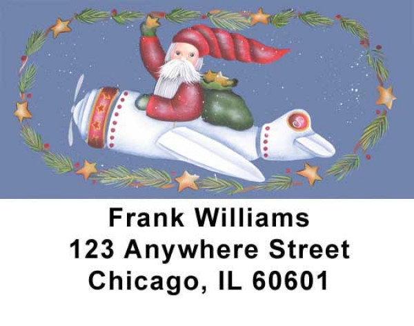 Santa&#039;s on the Way Address Labels by Lorrie Weber