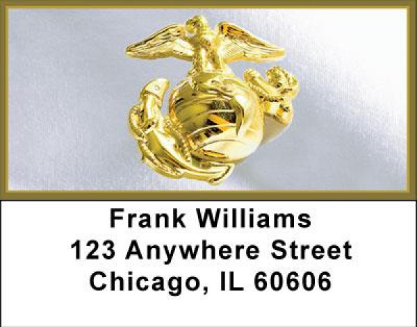 Marine Corps Emblem Address Labels