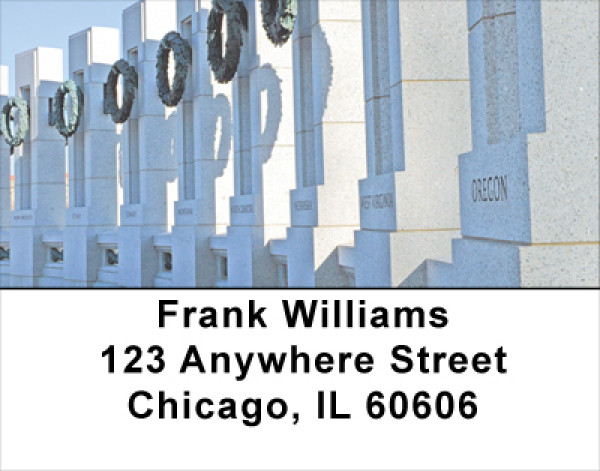 WWII -WWII Memorials Address Labels | LBMIL-51