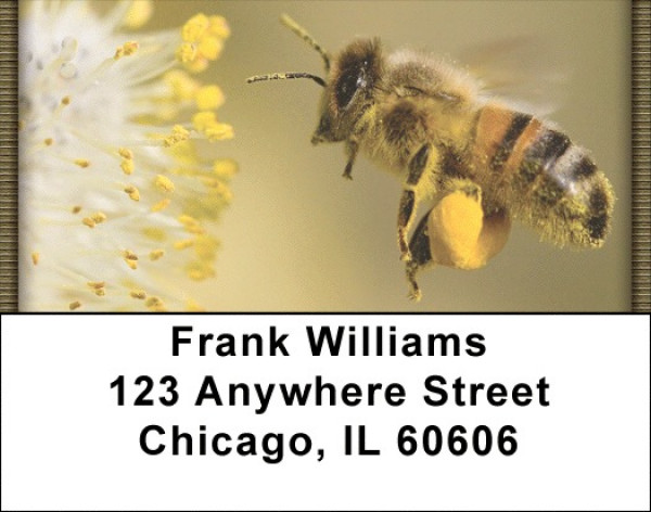 Bees And Blooms Address Labels | LBQBA-29