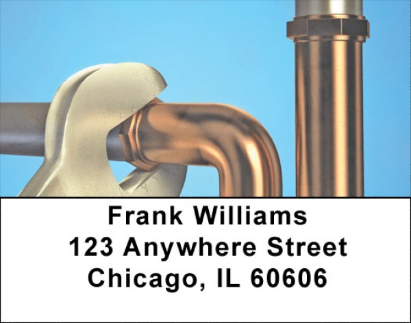 Plumbing Pipes Address Labels
