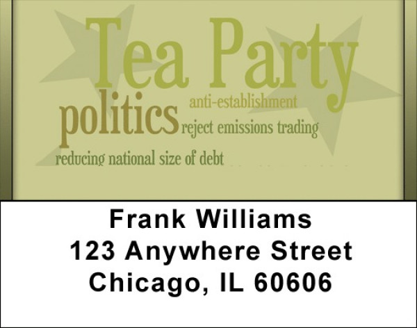 Tea Party Positions Address Labels