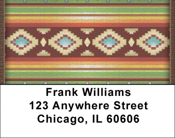 Native American Rugs Address Labels
