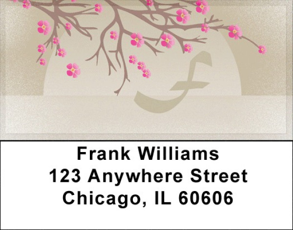 Cherry Blossom Serenity - F Address Labels